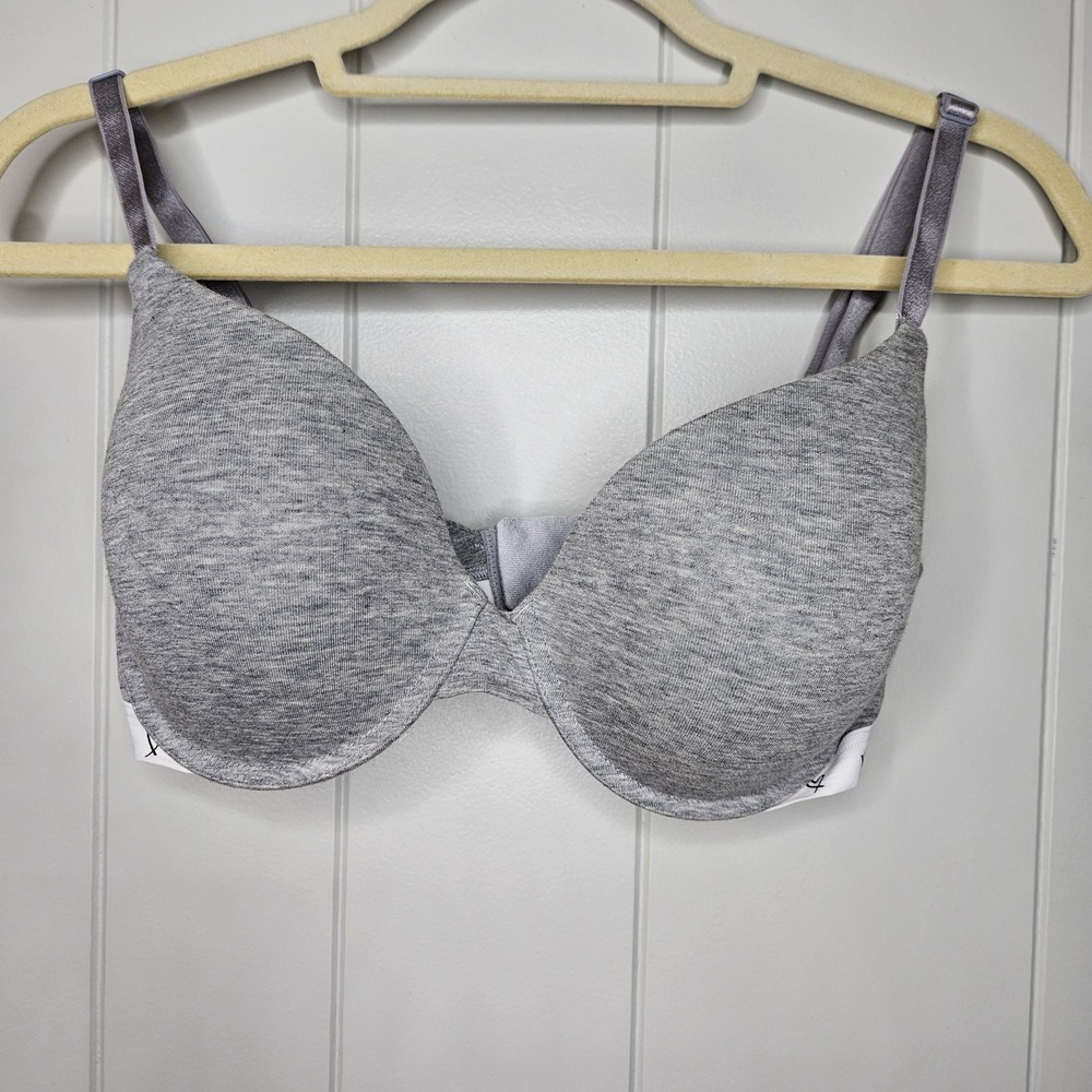 Victoria Secret Bra Pink 34DD Gray